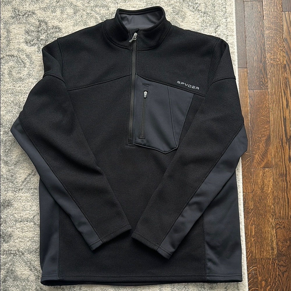 Spyder Black Quarter-Zip Pullover